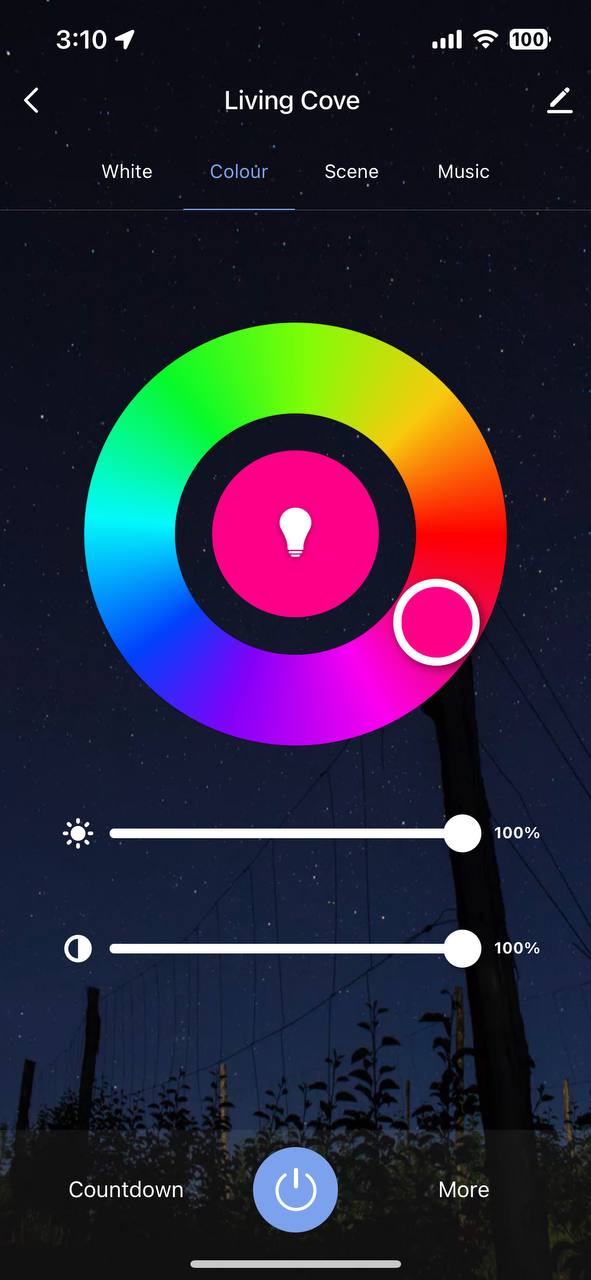 Koble RGB Light Strips | Koble App Interface